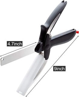 TitanChef –  Stainless Slicer Scissors With Built-in Cutting Board