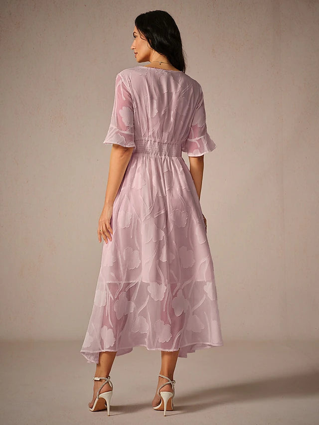 Lunessa | V-Neck Evening Maxi Dress