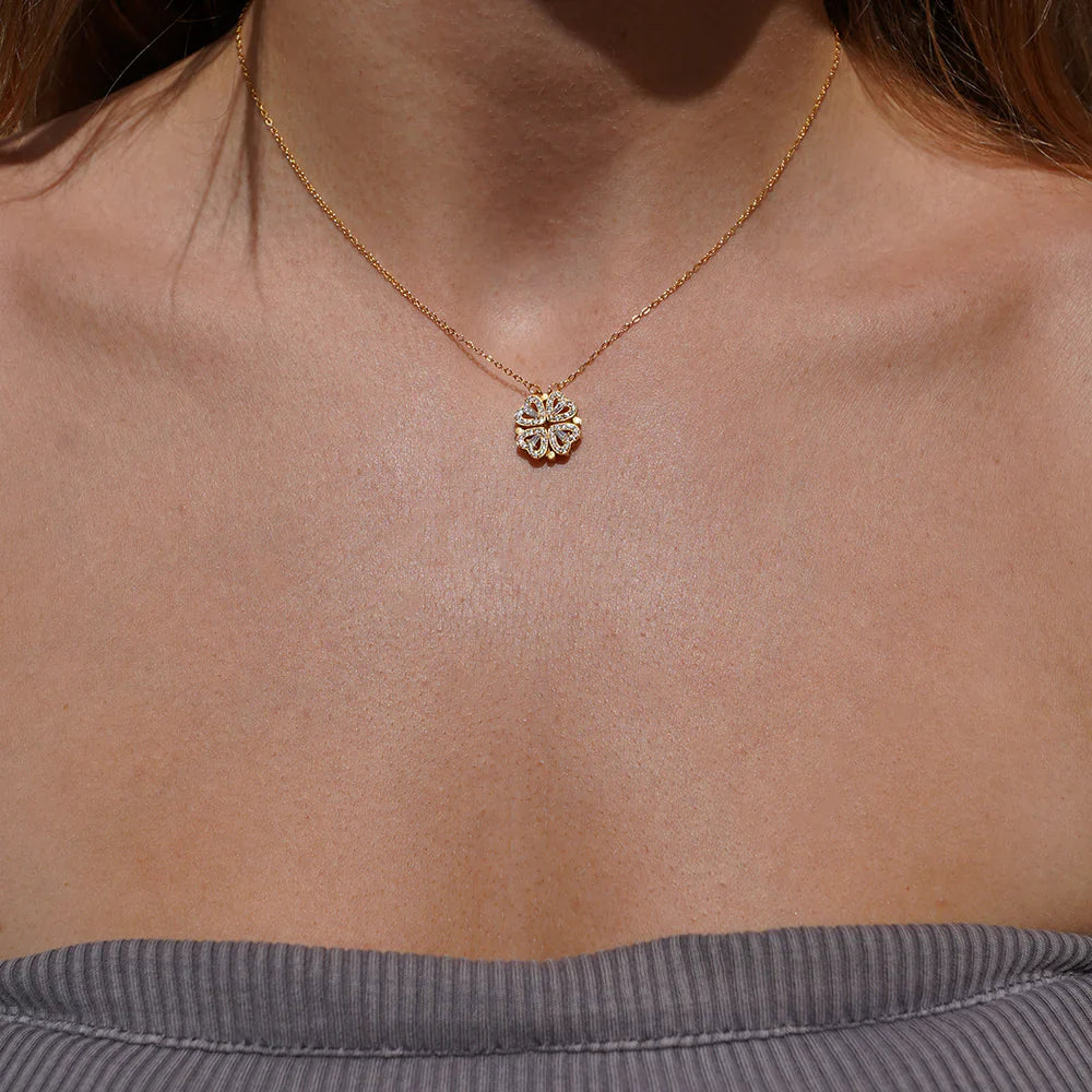 EternalBloom – Daughter’s Lucky Clover & Rose Keepsake