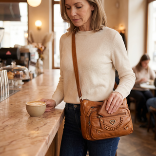 LunaLuxe – Women's Multi-Pocket Crossbody Bag