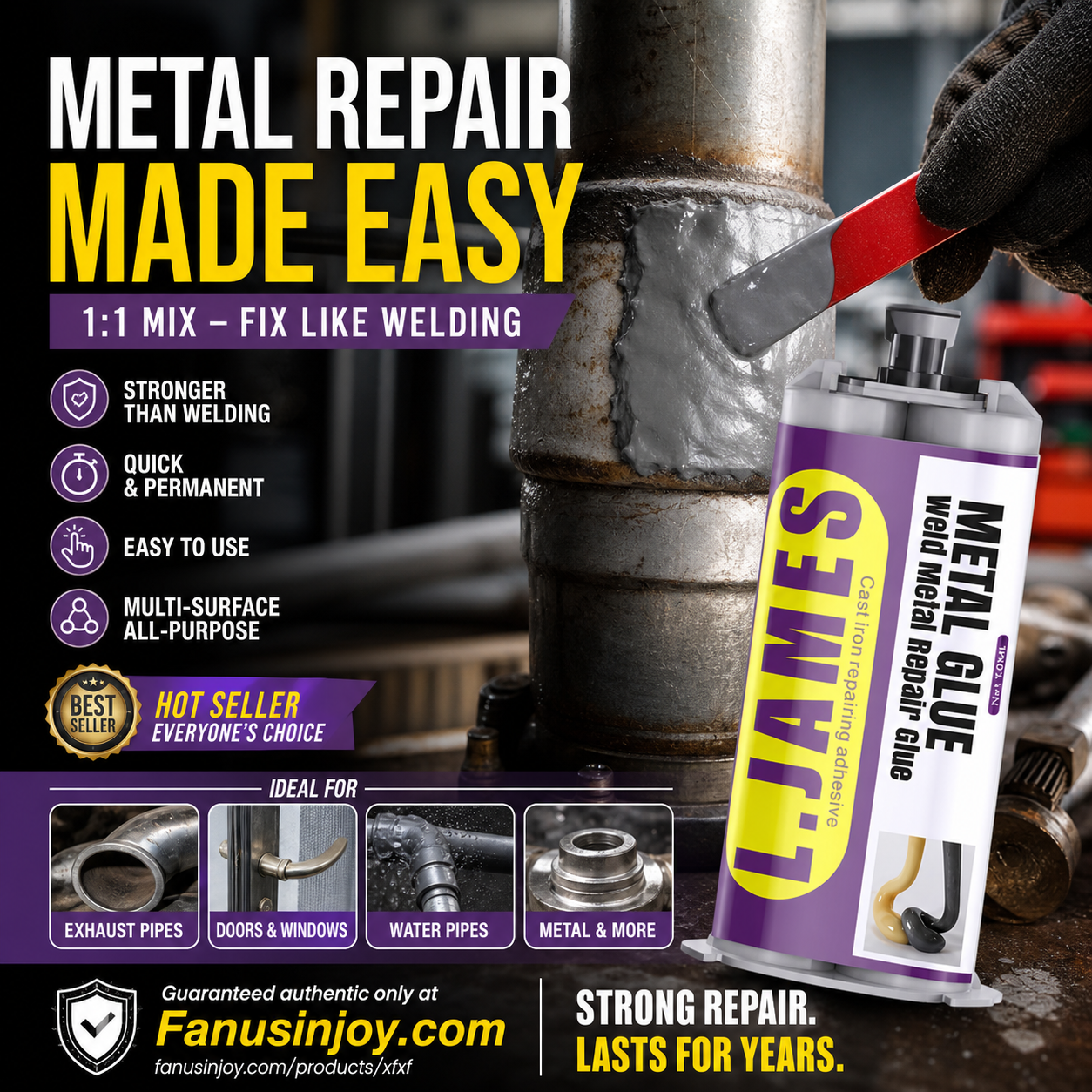 MetalCore – High Strength Metal Repair Epoxy