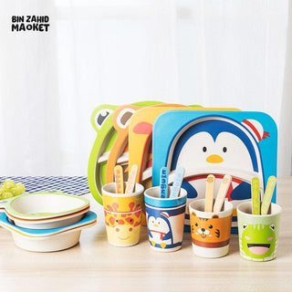 KIDS 5IN1 MELAMINE TABLEWARE SET