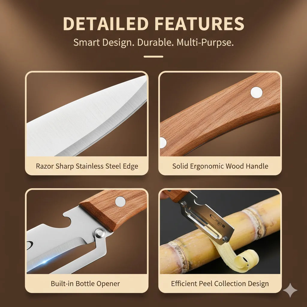 CleanCut Pro – Durable Stainless Steel Peeler Tool