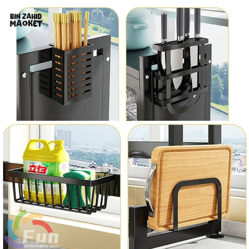 LUXORMOVE KITCHEN DISHES RACK - TRANSPARENT CABINET