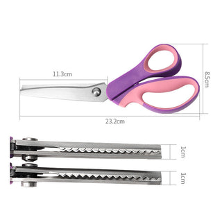 ZigZagPro – Ergonomic Soft-Grip Pinking Shears for Fabric, Paper and Leather