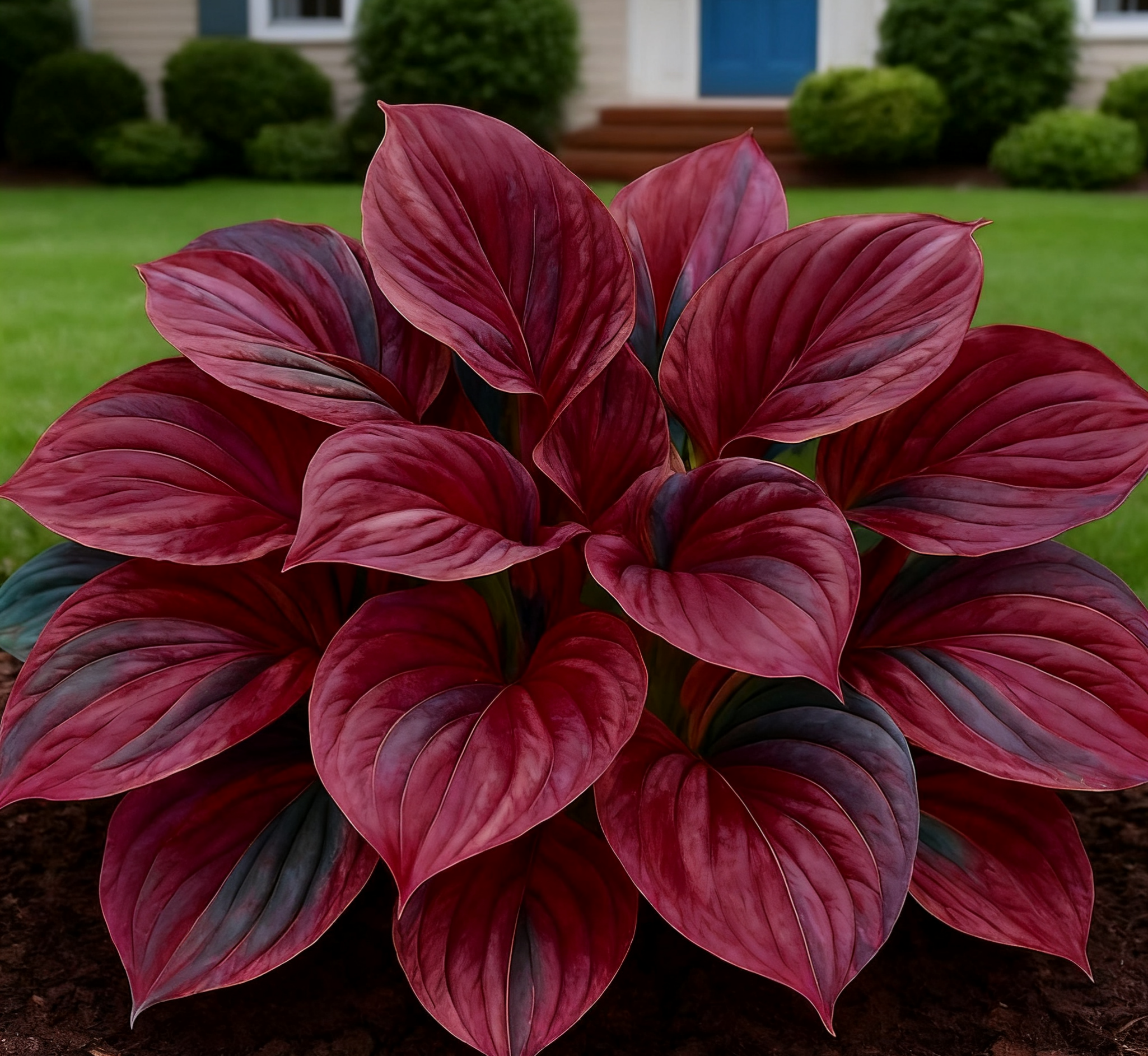 🌿Rare Multicolor Hosta Seeds – Unique Variegated Leaves for Eye🌸