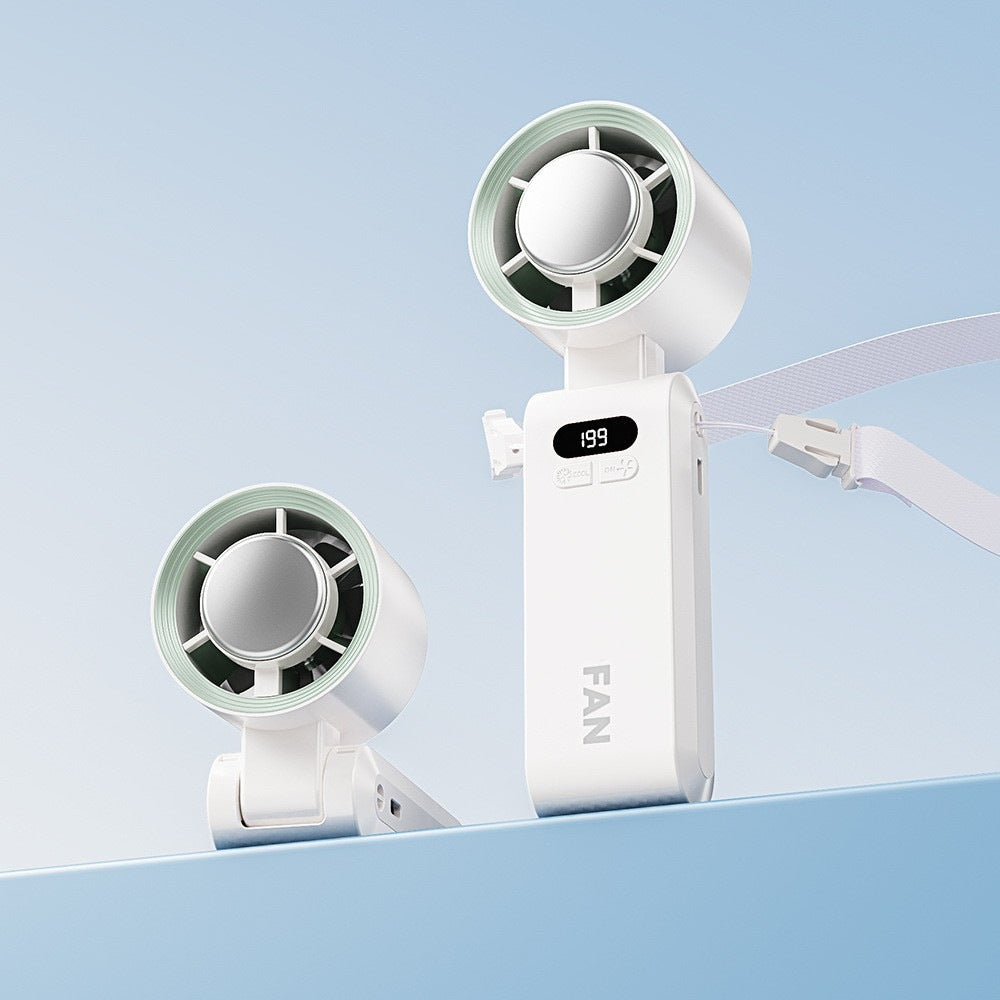 FrostGale – Ice-Cooling Portable Fan with 199 Speeds and 20,000 RPM Power
