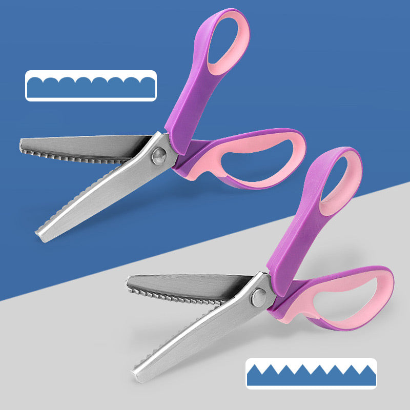 ZigZagCut – Ergonomic Soft-Grip Pinking Shears for Fabric, Paper and Crafts