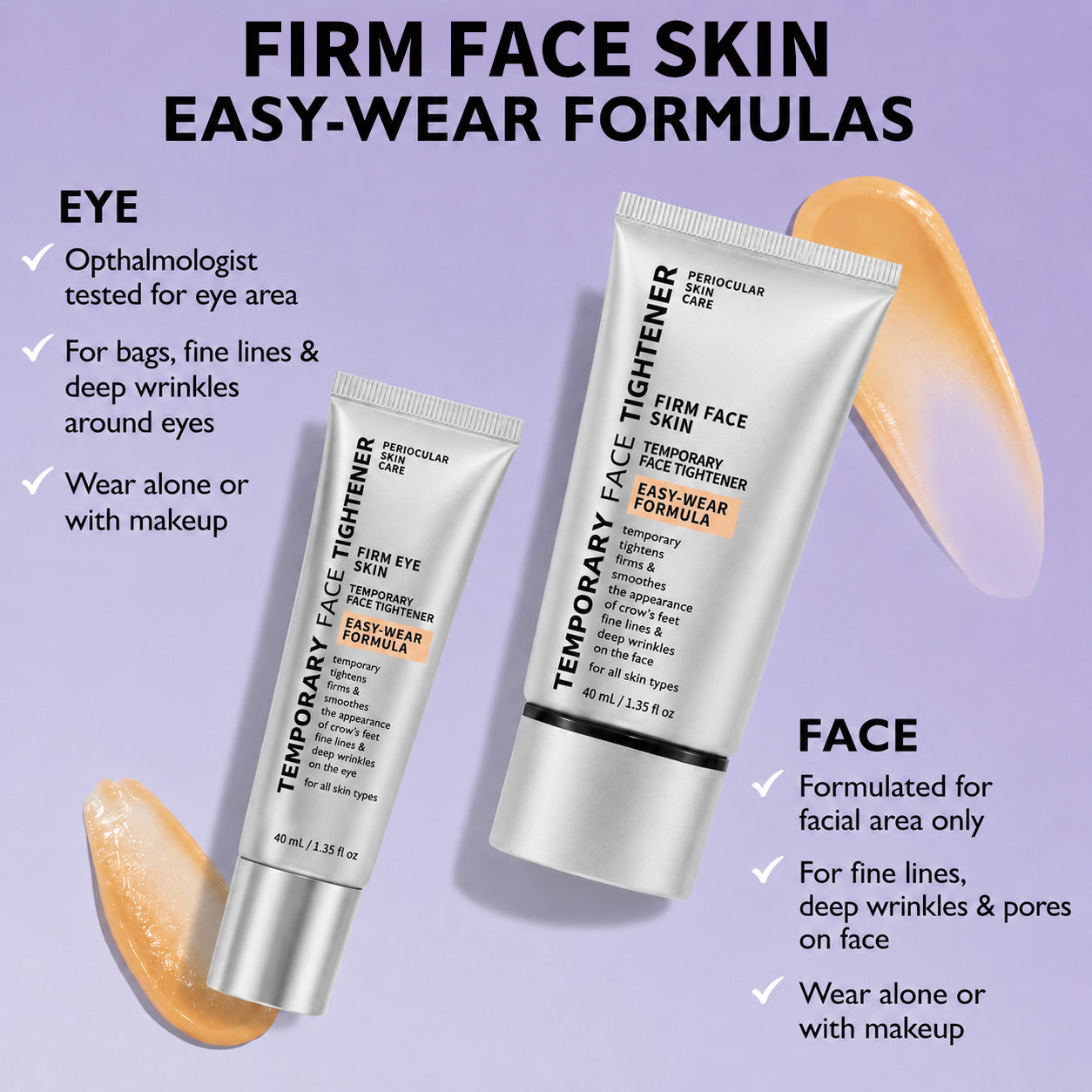 SmoothSet – Instant Firming Temporary Face Tightener, Easy-Wear Formula