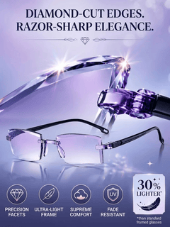 ClearShift – Progressive Photochromic Diamond-Cut Reading Glasses
