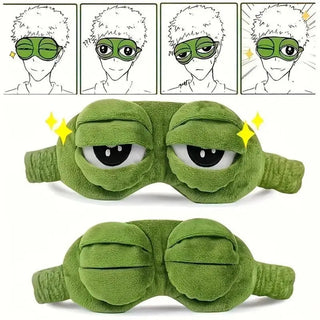 FrogDream – 3D Plush Sleep Mask with Cooling Gel
