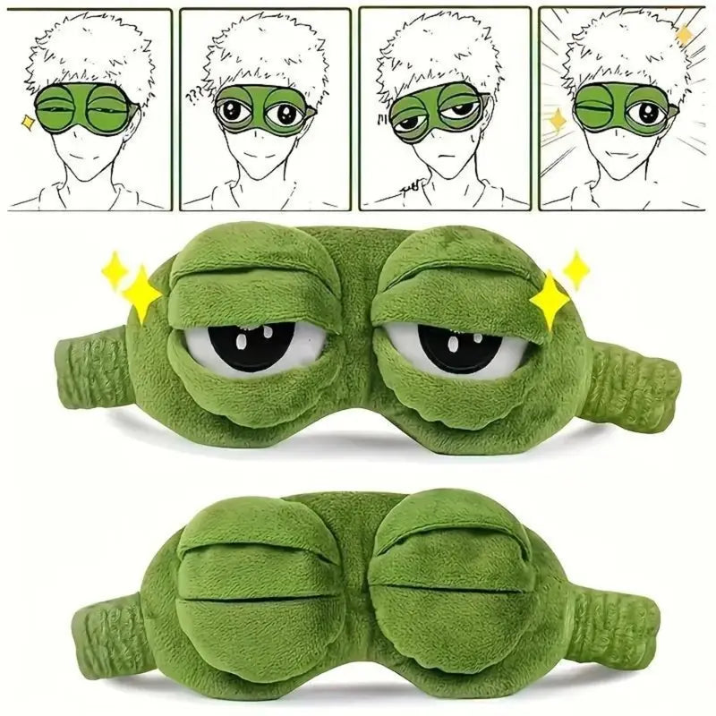 FrogDream – 3D Plush Sleep Mask with Cooling Gel