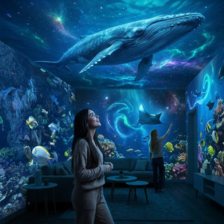 NebulaTide – 5D Galaxy & Ocean Projector Night Light for Bedroom & Car