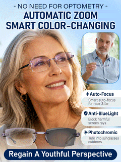 ClearShift – Progressive Photochromic Diamond-Cut Reading Glasses