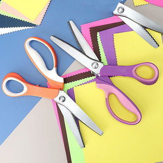 ZigZagCut – Ergonomic Soft-Grip Pinking Shears for Fabric, Paper and Crafts