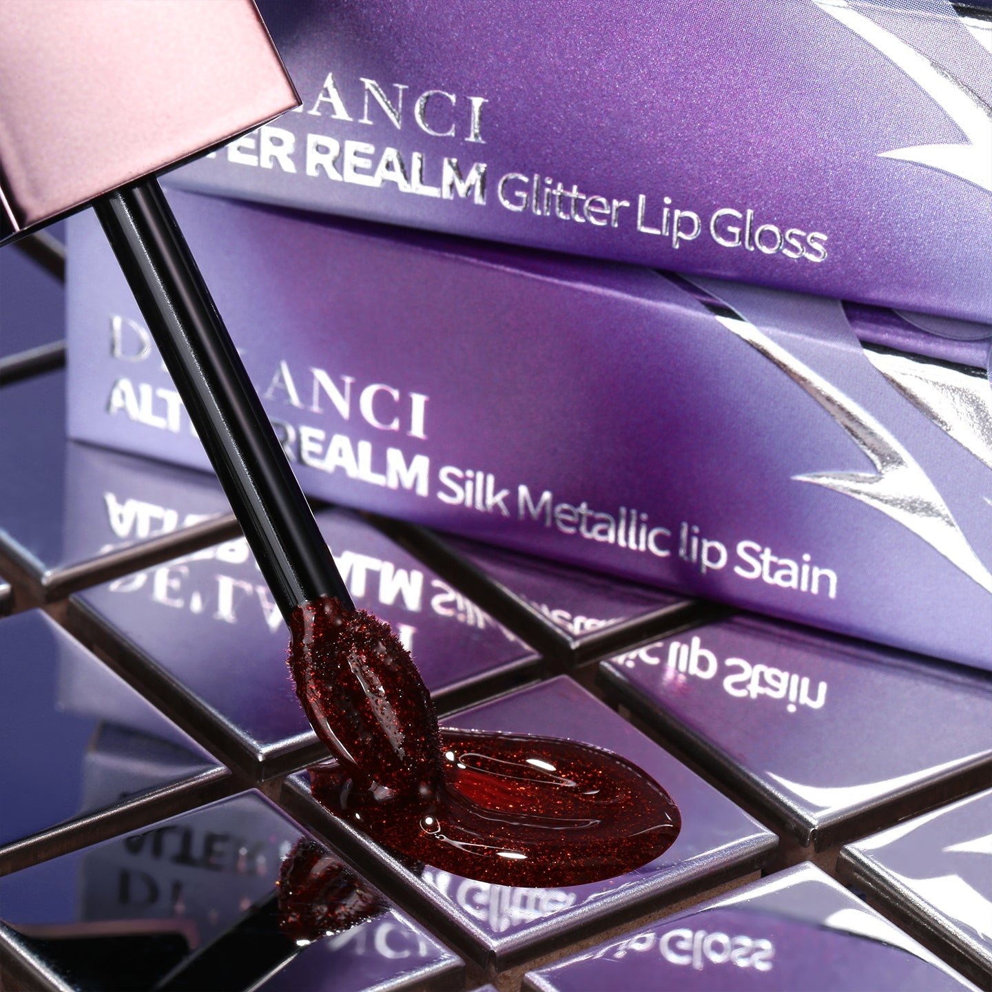 AlterRealm – Vegan Shimmer Velvet Lip Gloss in Bold Gothic Shades