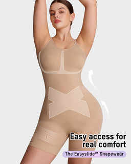SculptEase – All-in-One Sculpting Bodysuit with Pull-Away Back Panel
