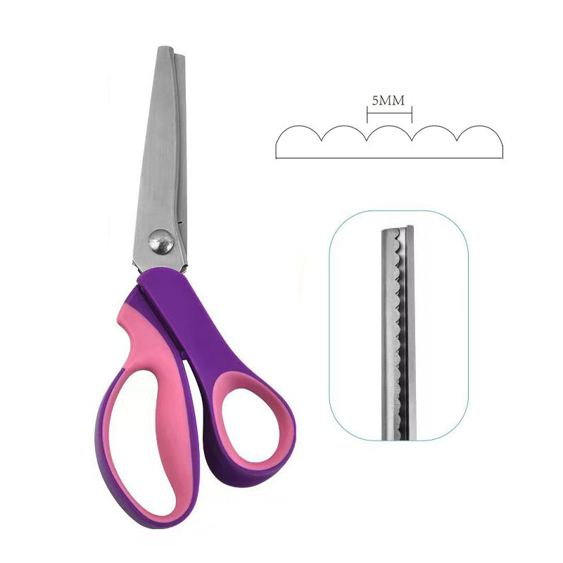 ZigZagCut – Ergonomic Soft-Grip Pinking Shears for Fabric, Paper and Crafts