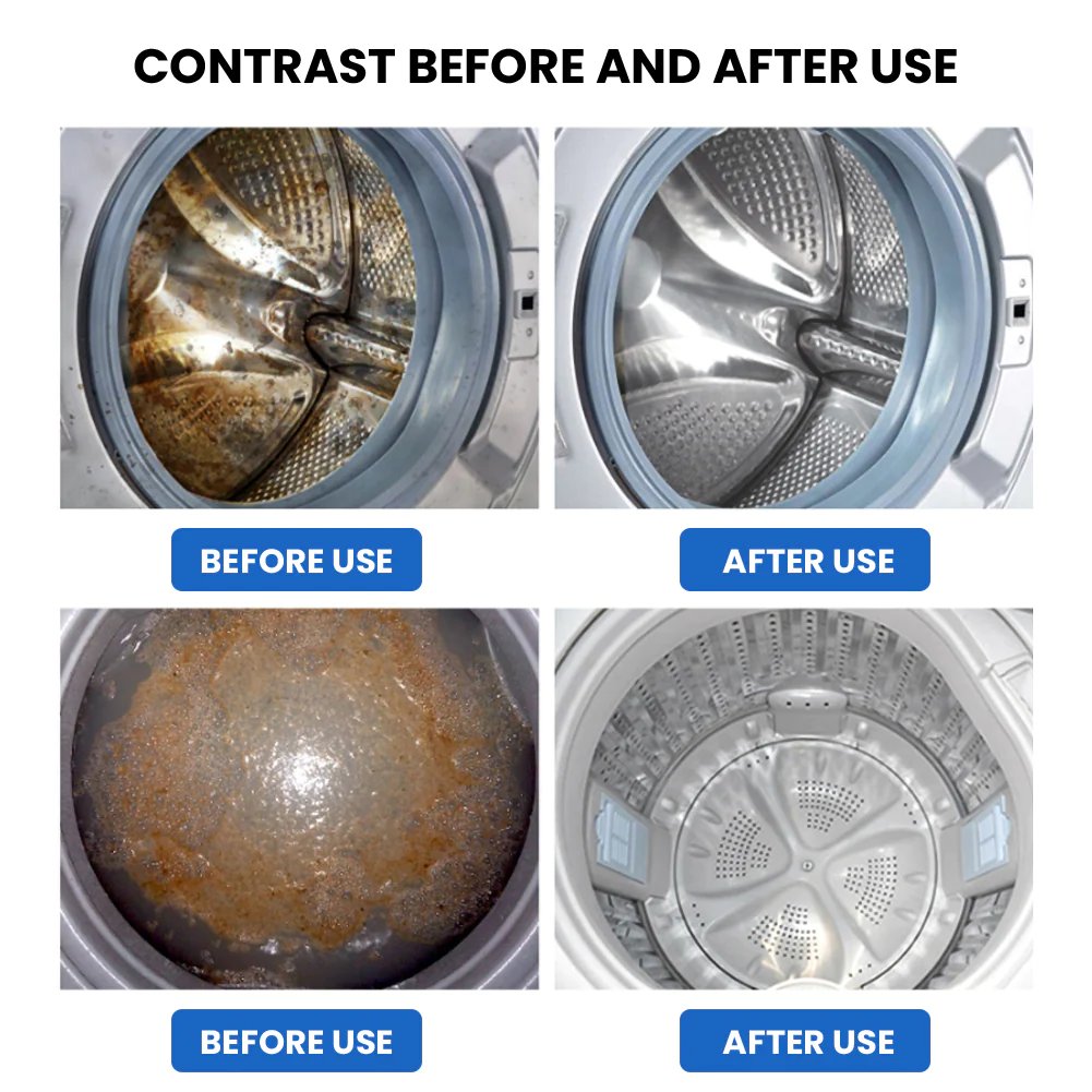 WasherRevive – Effervescent Deep Cleaning Tablets for Washing Machines