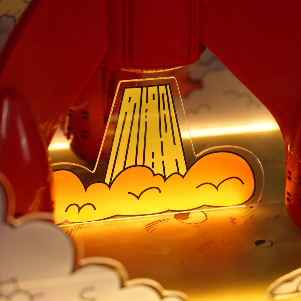 LunarGlow – LED Acrylic Display Case for LEGO® Ideas 21367 Tintin® Moon Rocket (LEGO® Set Not Included)