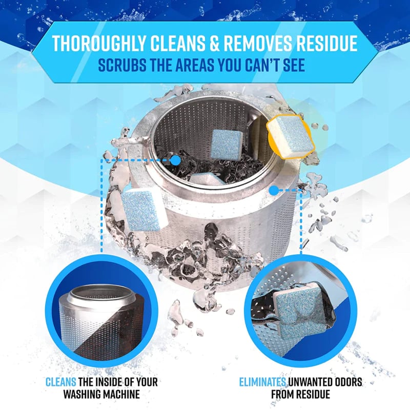 WasherRevive – Effervescent Deep Cleaning Tablets for Washing Machines