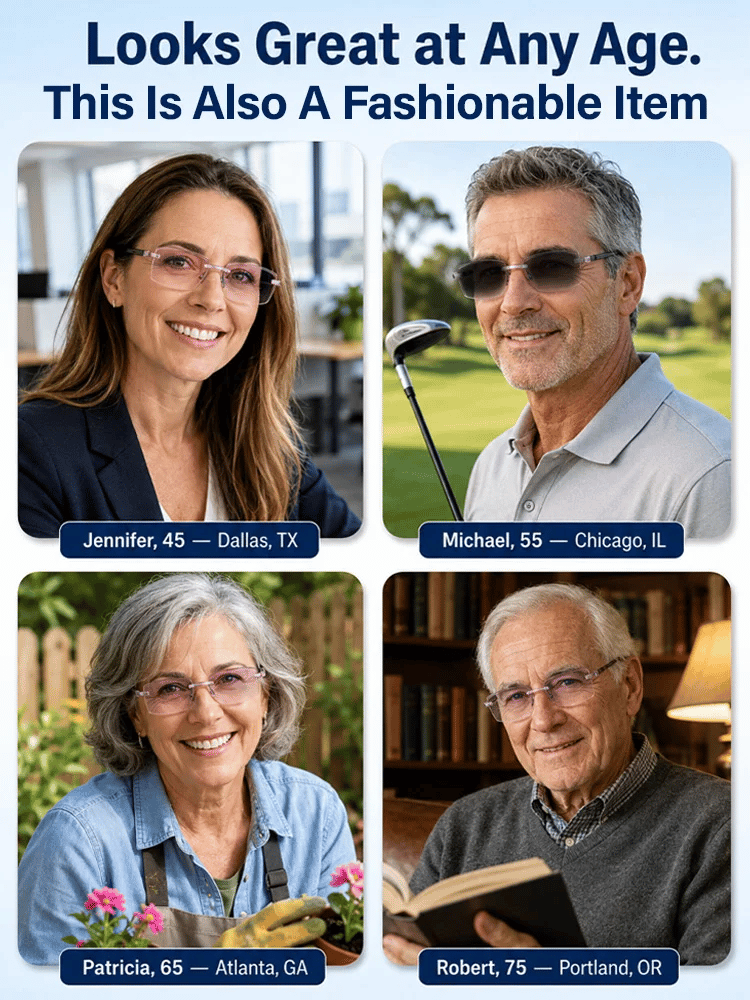 ClearShift – Progressive Photochromic Diamond-Cut Reading Glasses