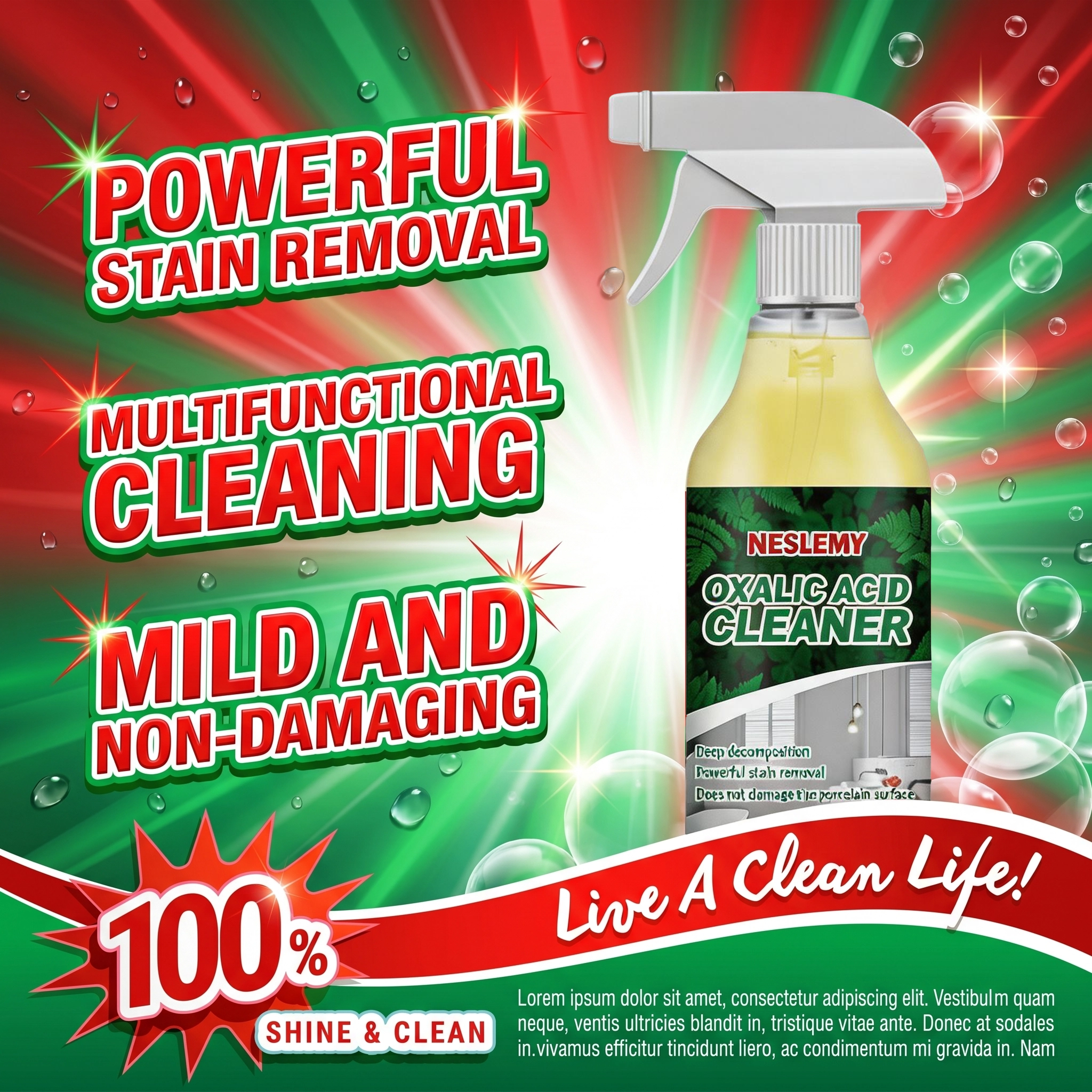 StainBlast – Foaming Bathroom Cleaner for Tough Toilet & Sink Stains