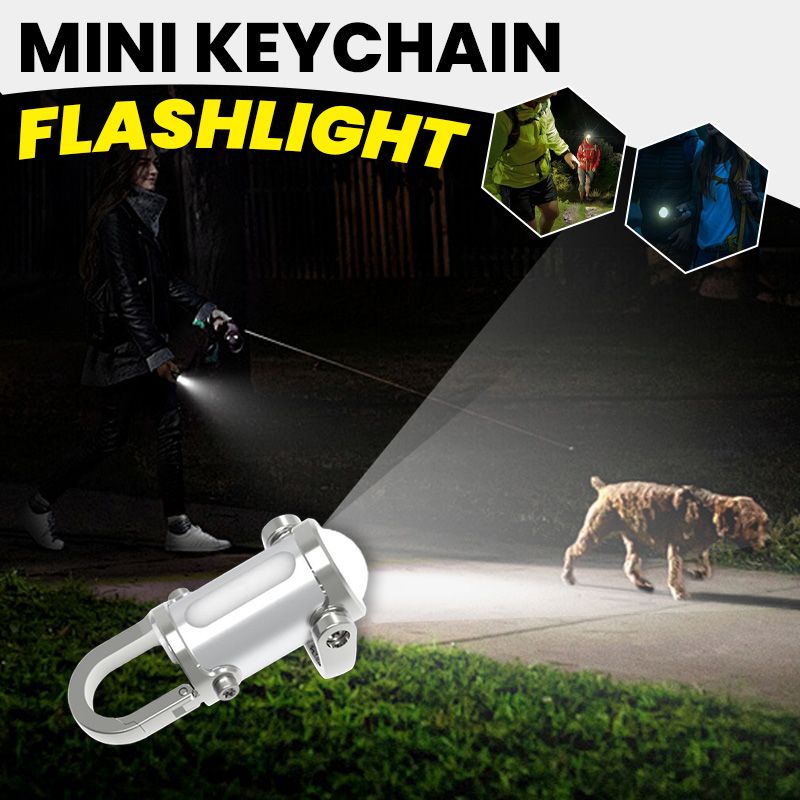 LumaClip – 1200LM Waterproof Mini Keychain Flashlight with Power Bank