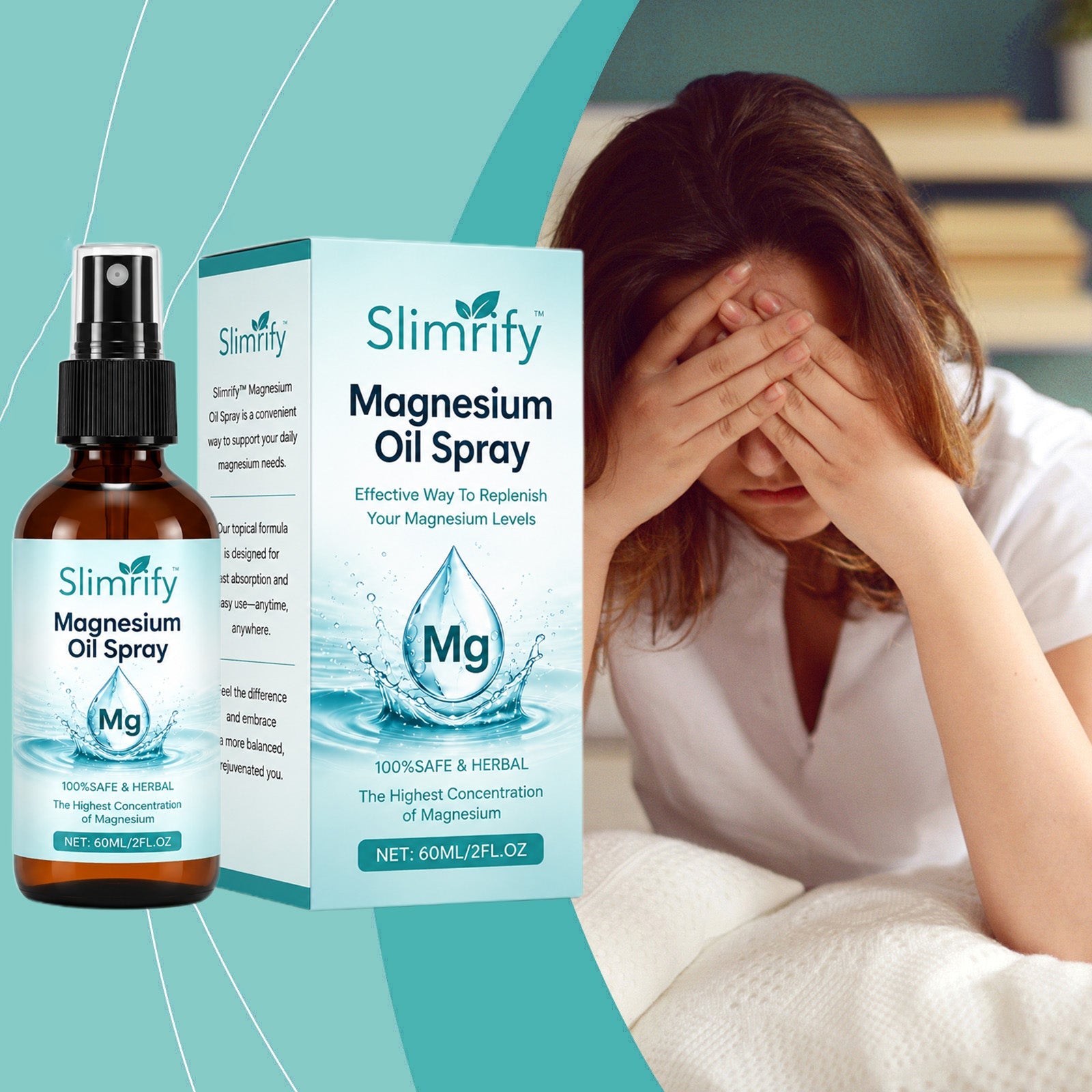 CalmMist – Pure Magnesium Oil Spray for Muscle Relaxation and Restful Sleep