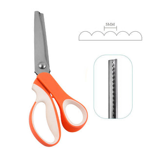 ZigZagCut – Ergonomic Soft-Grip Pinking Shears for Fabric, Paper and Crafts