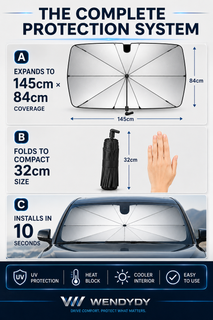 ShadeBrella – Foldable Car Windshield Sun Shade Umbrella