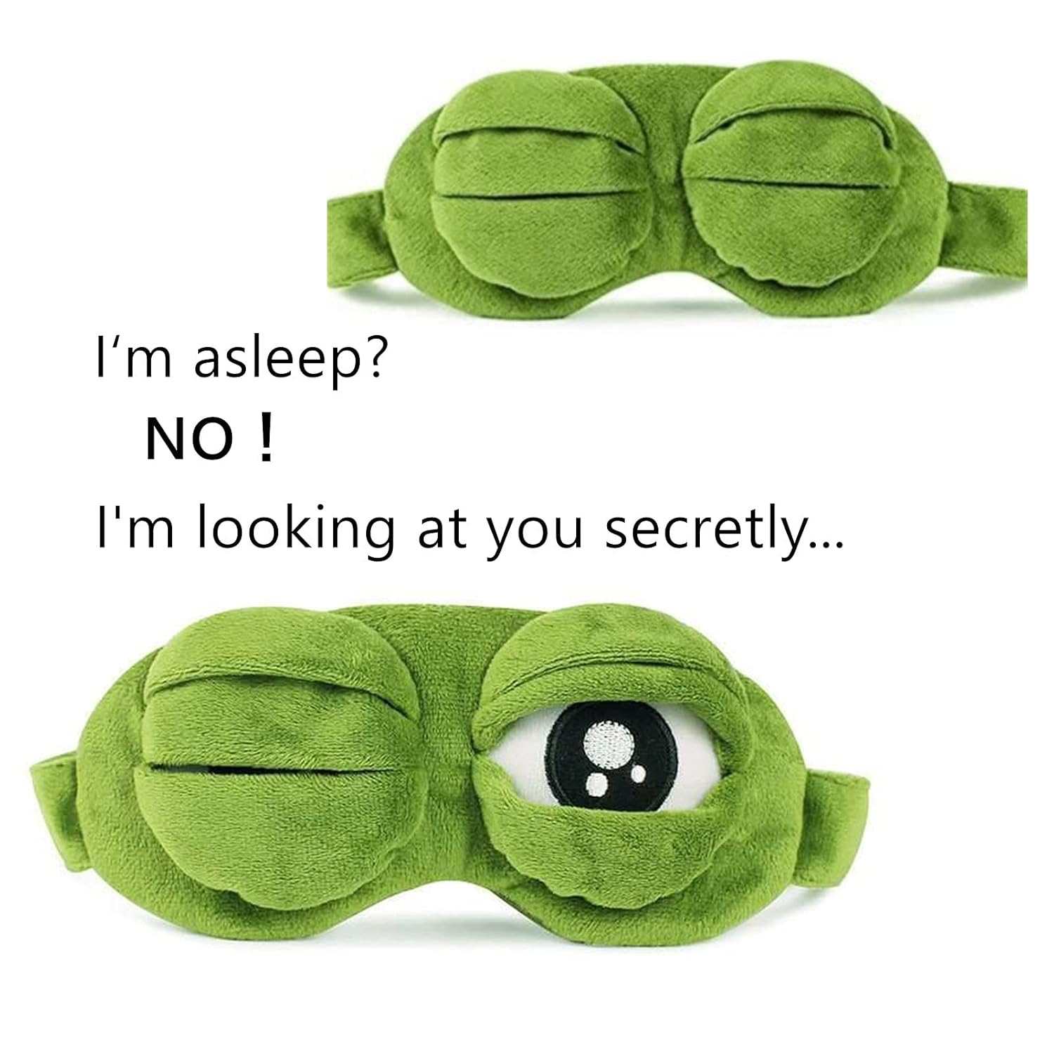 FrogDream – 3D Plush Sleep Mask with Cooling Gel