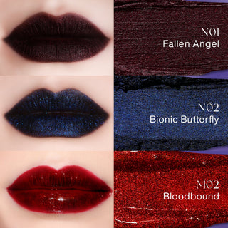 AlterRealm – Vegan Shimmer Velvet Lip Gloss in Bold Gothic Shades