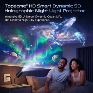 NebulaTide – 5D Galaxy & Ocean Projector Night Light for Bedroom & Car