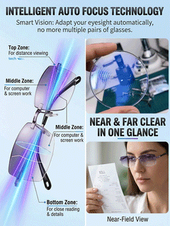 ClearShift – Progressive Photochromic Diamond-Cut Reading Glasses