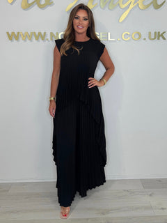 PleatFlow – High Low Two Piece Set