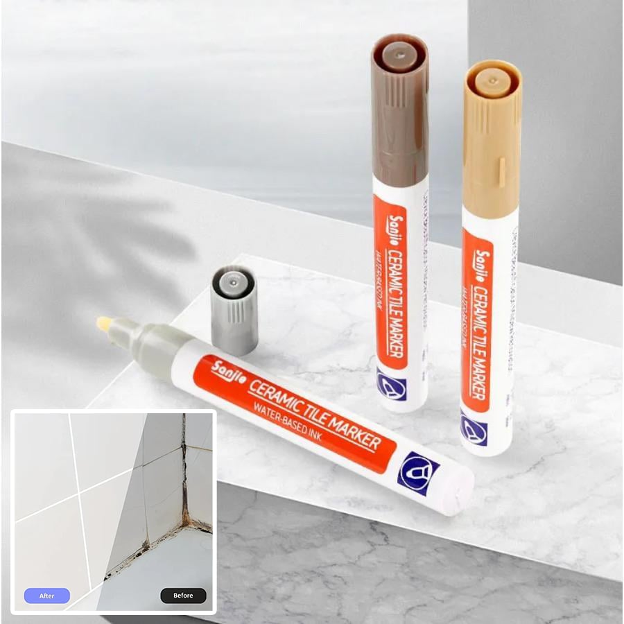 GroutRenew – Waterproof, Mold-Resistant Tile Grout Marker Pen (Pair)