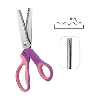 ZigZagCut – Ergonomic Soft-Grip Pinking Shears for Fabric, Paper and Crafts