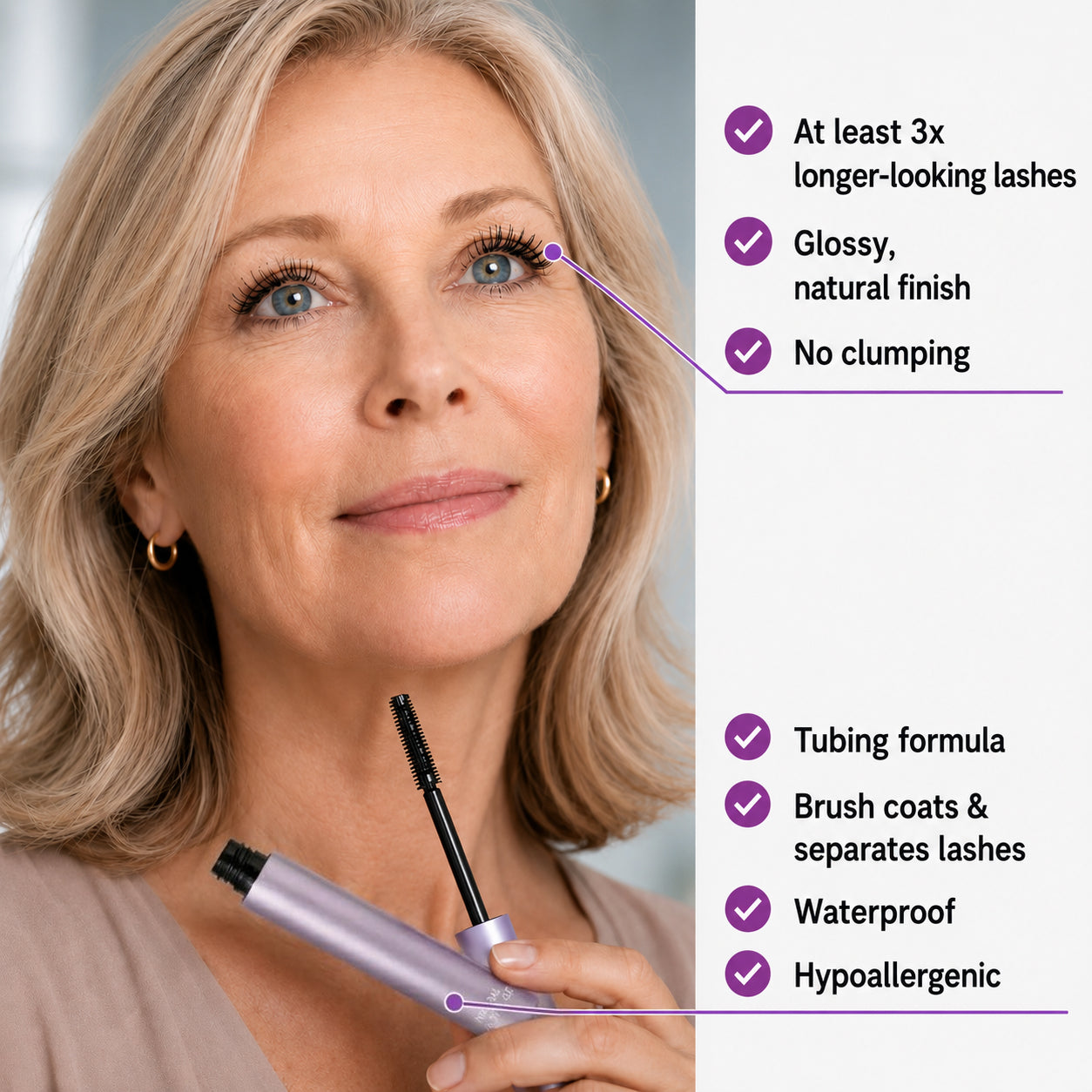 AgelessLash – Lengthening, Volumizing Mascara for Mature Lashes