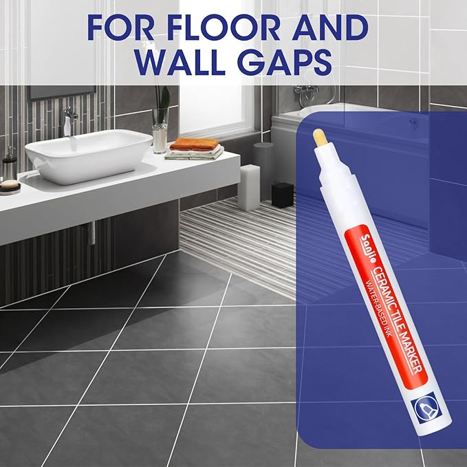 GroutRenew – Waterproof, Mold-Resistant Tile Grout Marker Pen (Pair)