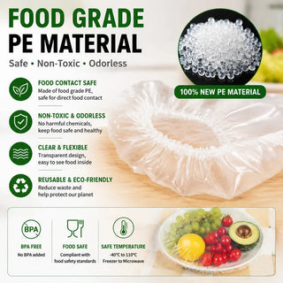 StretchSeal – 100-Piece Disposable Stretch Food Covers for Bowls & Plates