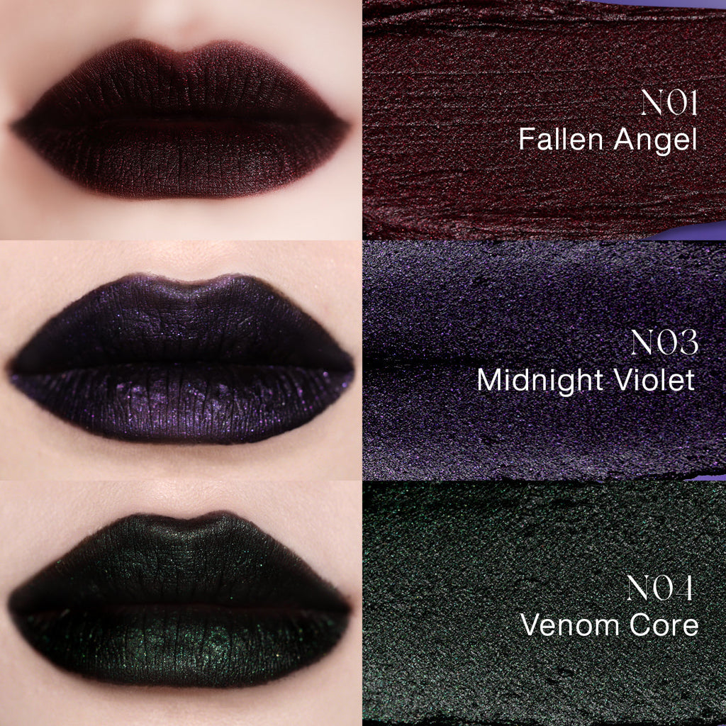 AlterRealm – Vegan Shimmer Velvet Lip Gloss in Bold Gothic Shades