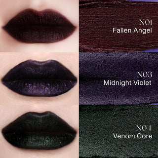 AlterRealm – Vegan Shimmer Velvet Lip Gloss in Bold Gothic Shades