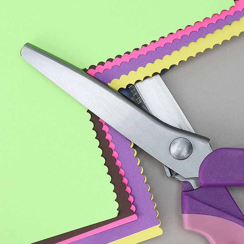 ZigZagCut – Ergonomic Soft-Grip Pinking Shears for Fabric, Paper and Crafts