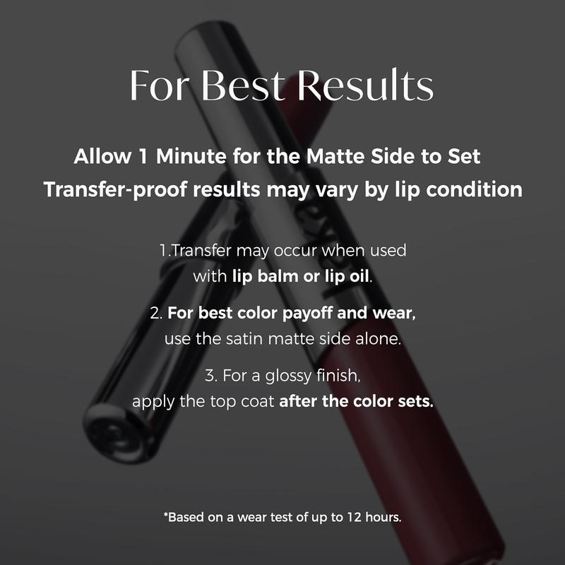 TwinGlow – Dual-Ended Matte Lip Color and Clear Gloss