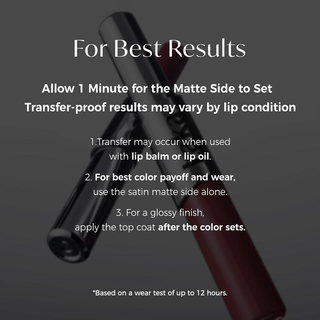 TwinGlow – Dual-Ended Matte Lip Color and Clear Gloss