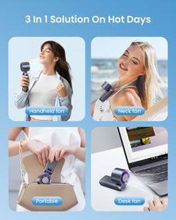 FrostGale – Ice-Cooling Portable Fan with 199 Speeds and 20,000 RPM Power