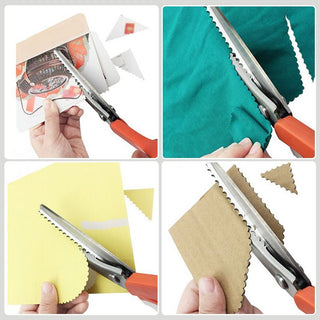 ZigZagCut – Ergonomic Soft-Grip Pinking Shears for Fabric, Paper and Crafts