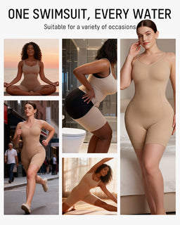 SculptEase – All-in-One Sculpting Bodysuit with Pull-Away Back Panel