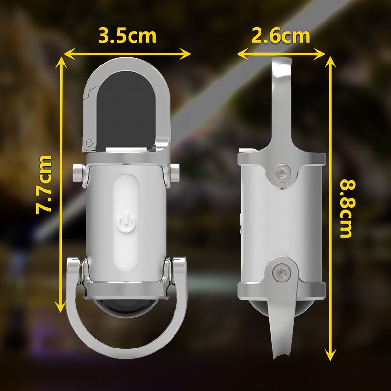 LumaClip – 1200LM Waterproof Mini Keychain Flashlight with Power Bank